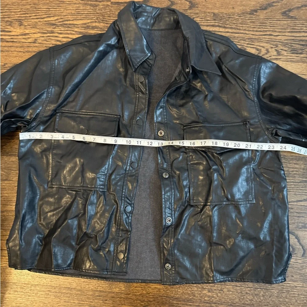 Pixie Marker OS Black Leather Jacket